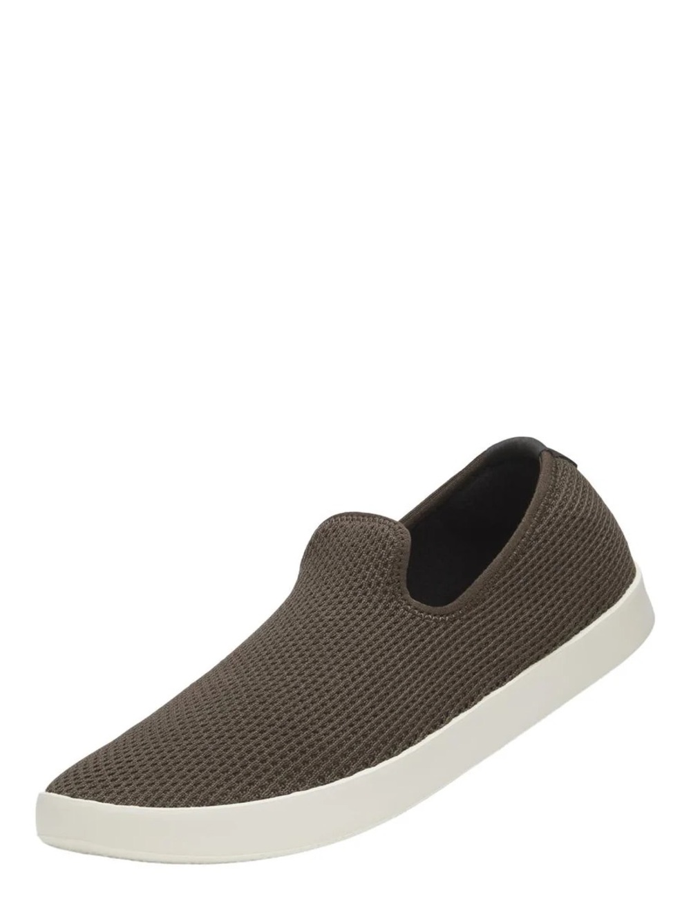 allbirds men’s tree lounger slip on knit sneakers in brown size 10